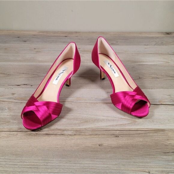 Nina Contesa Women's Open-Toe Pump Sz 7M - Picture 2 of 12